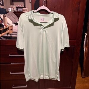 Men's Callaway Light Green Polo Shirt